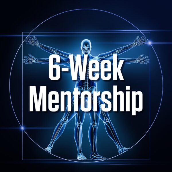 Six-week mentorship vitruvian man background image.