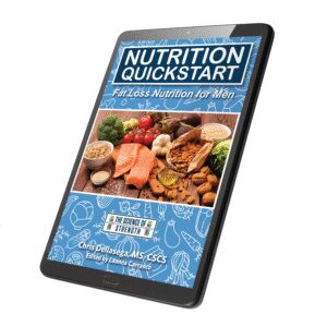 E-book on nutrition for men's fat loss.
