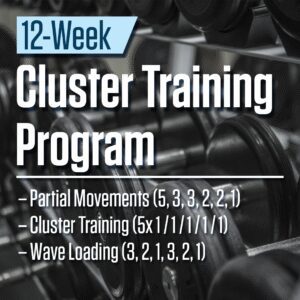 12-week cluster training program details.