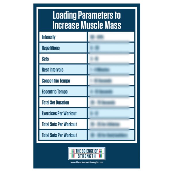 Loading Variables to Increase Muscle Mass Poster - Image 2