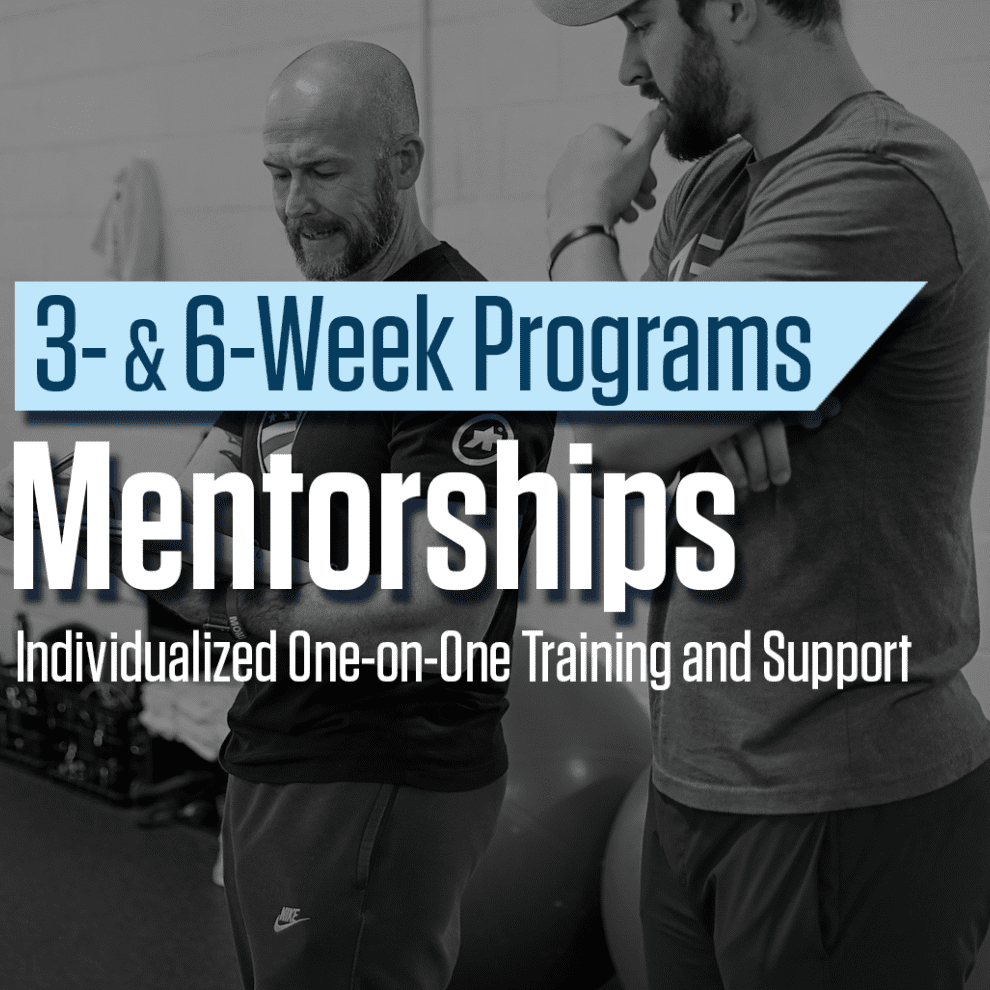 The Science of Strength offers 3- and 6-week individualized strength and conditioning mentorships.